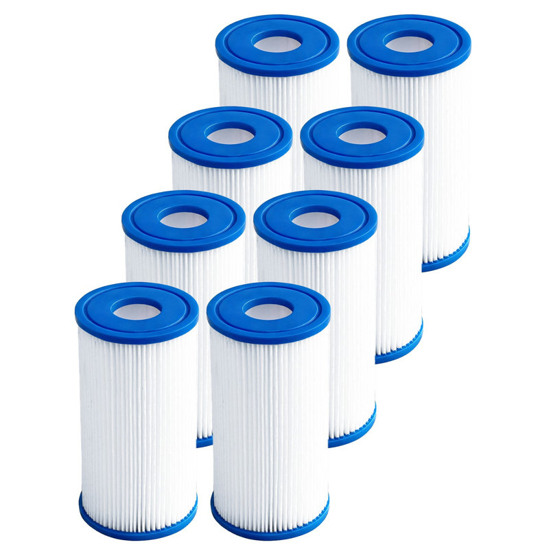 DAYEAR Cold Plunge Filter Cartridge 20 Micron Pleated Sediment Filter 5"x2.5" (8 Pack) Replaces Most Compatible with Cold Plunge Chiller,Ice Bath Chiller