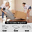 Canapé modulaire en tissu d'ameublement 2 pièces 105 po avec 3 sièges, canapé modulaire en velours côtelé, aucun assemblage requis-247341705-248734292