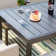Alyah  Extendable Powder Coated Steel Dining Table