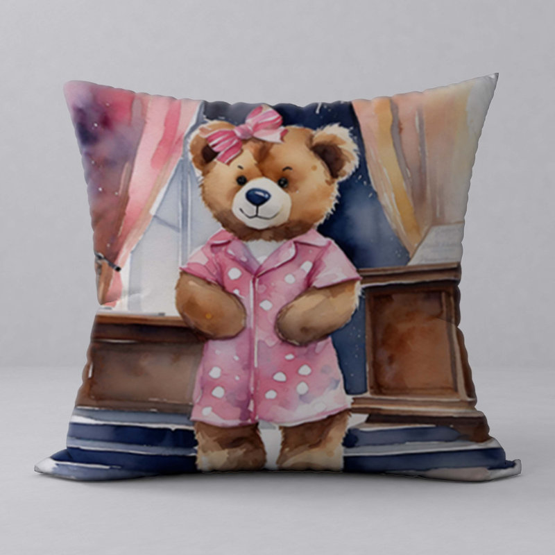 Polyester Throw Square Pillow Cover & Insert