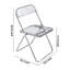 Modern Armless Chair - Grey Transparent