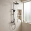 Wall-Mount Bathroom Piano-Key Panel Shower System Set