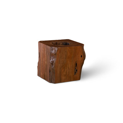 Origins Solid Wood Abstract End Table