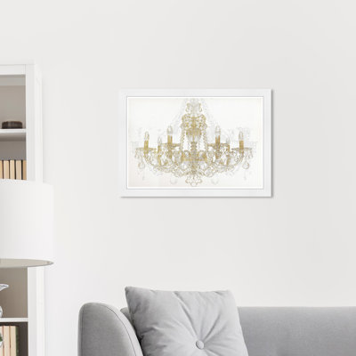 Chandelier Diamond - Reproduction d'art graphique sur papier encadré