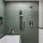 ZLINE Autograph Edition Bliss Waterfall Shower System in Matte Black and Brushed Nickel