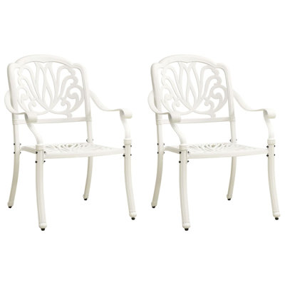 Patio Chairs Patio Furniture for Garden Deck Porch Cast Aluminum