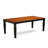 9 Piece Dining Table Set Includes a Rectangle Dining Room Table with Butterfly Leaf and 8 Wooden Seat Chairs, 42x84 Inch, Black & Cherry-22133879-49667139-131410730