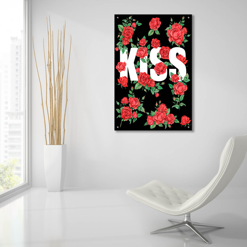 «Love Kiss I» par Regina Moore, H 36 po x l 24 po x P 0,2 po