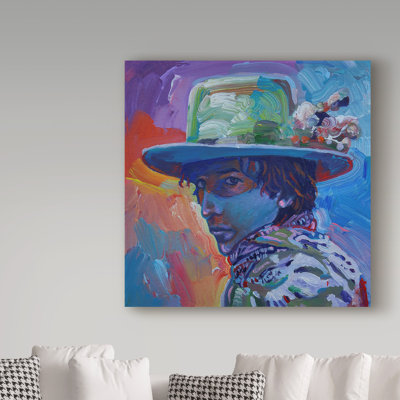 « bob dylan s », reproduction sur toile tendue