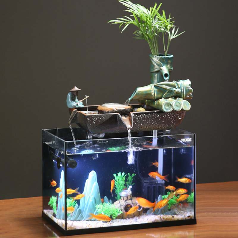 Aquarium en verre, H 16,93 po x l 14,57 po x P 8,27 po