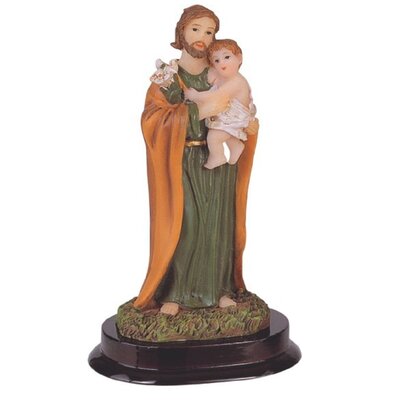 5""H Saint Joseph Holding Baby Jesus Statue Holy Figurine Religious Decoration -  Trinx, 1F0893AC47A44CCFA59C4626DAD1900D