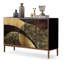 Buffet rétro en bois manufacturé doré-294649319