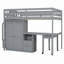 Loft Bed With Stairs, Drawers, Desk And Wardrobe-835674823