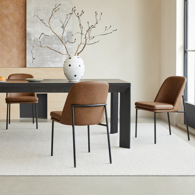 Angelick Dining Chair with Metal Frame by Wade Logan