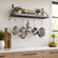 Gourmet USA Handcrafted Wall Mounted Pot Rack-993737793-1066920925