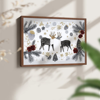 Chirstmas Art-CCLVII -Framed Print - Restickable