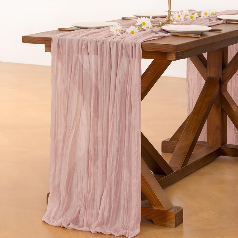 Chemin de table en étamine Cheesecloth