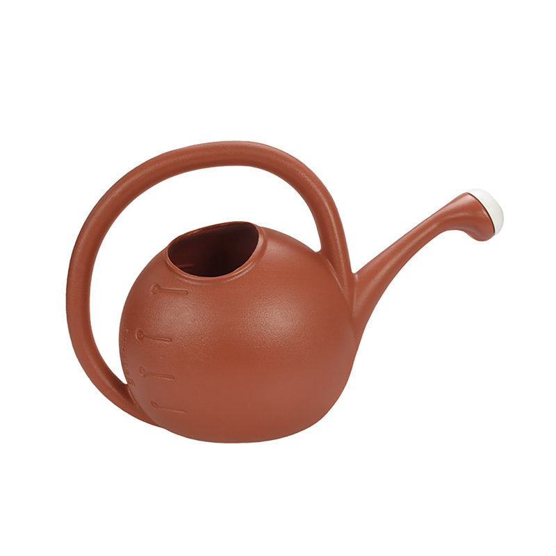 Terra Cotta 2-Gallon Large Mouth Plastic Garden Watering Can