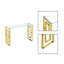 Console en acier inoxydable et verre-2037605586