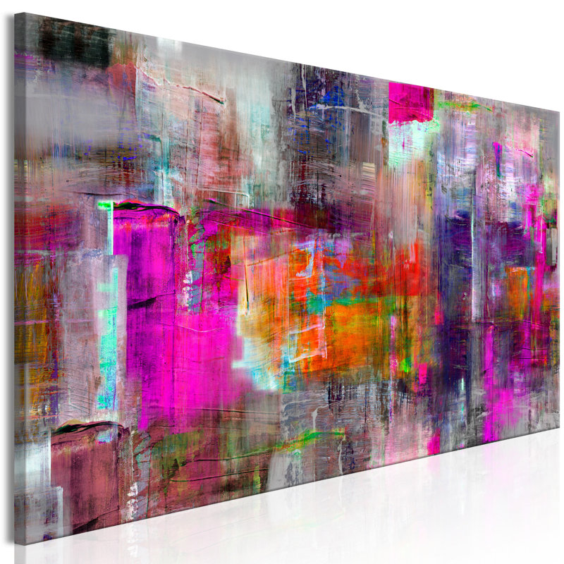 Terre de couleurs - peinture sur toile tendue, L 19,7 po x H 59,1 po