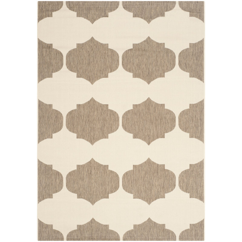 Tapis beige / brun Herefordshire, Rectangle 4 pi x 5 pi 7 po
