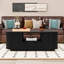 Coffee Table with Drawers and Storage Compartments-1884250095