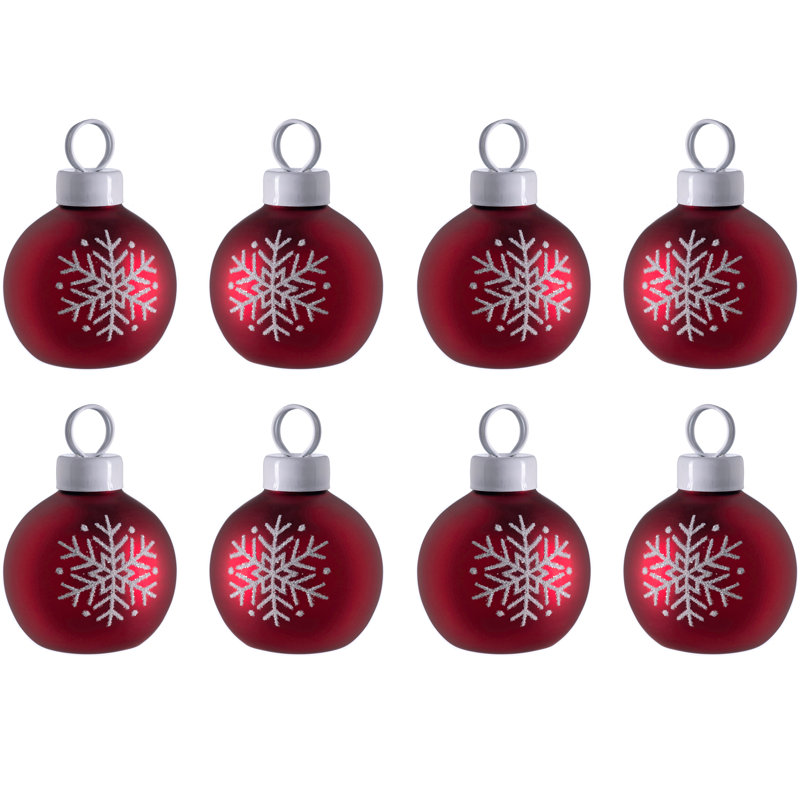 4cm Glass Lighted Ornament Accessory