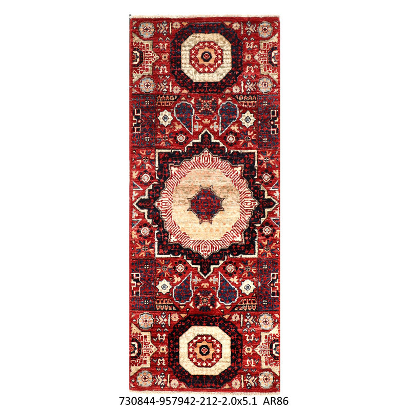 Aryana Wool Oriental Area Rug, Runner 2' x 5'1