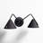Dale 2 - Light LED Dimmable Matte Black Armed Sconce-224472052