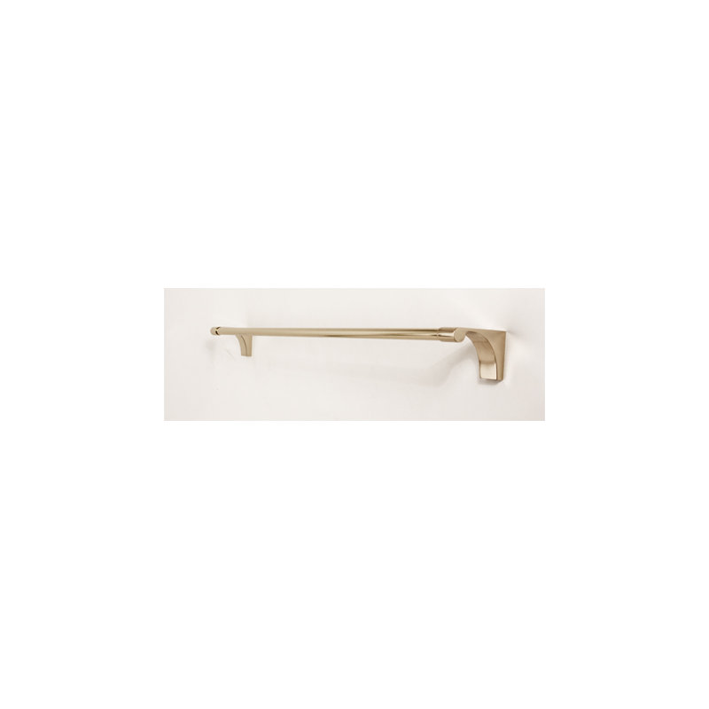 Luna Wall Mounted Towel Bar, Polished Brass