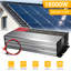 Convertisseur de puissance pour voiture 16 000 W crête, 12 V CC vers 110 V CA, onde sinusoïdale pure, avec écran ACL et port de connexion directe