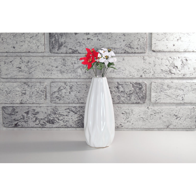 Bouquet de Noël poinsettia 5 têtes - ensemble de 6
