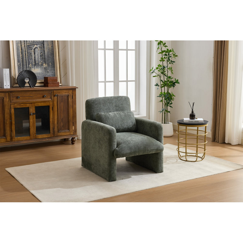 Chaise d'appoint moderne, Vert antique