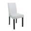 8032 Table noire et (4) chaises argentées