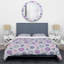 Purple Circle Dots Polyester Dots Duvet Cover-1808813959