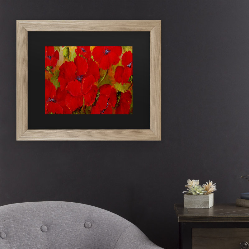 « pop », reproduction de peinture à l’acrylique sur toile encadrée, H 11 po x l 14 po x P 0,5 po, Noir