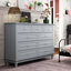 Commode à neuf tiroirs de style élégant-2062035819