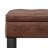 Cosmopolitan 44"W Vegan Leather Transitional Storage Ottoman Bench with Tufted Lift-Top-1582890967