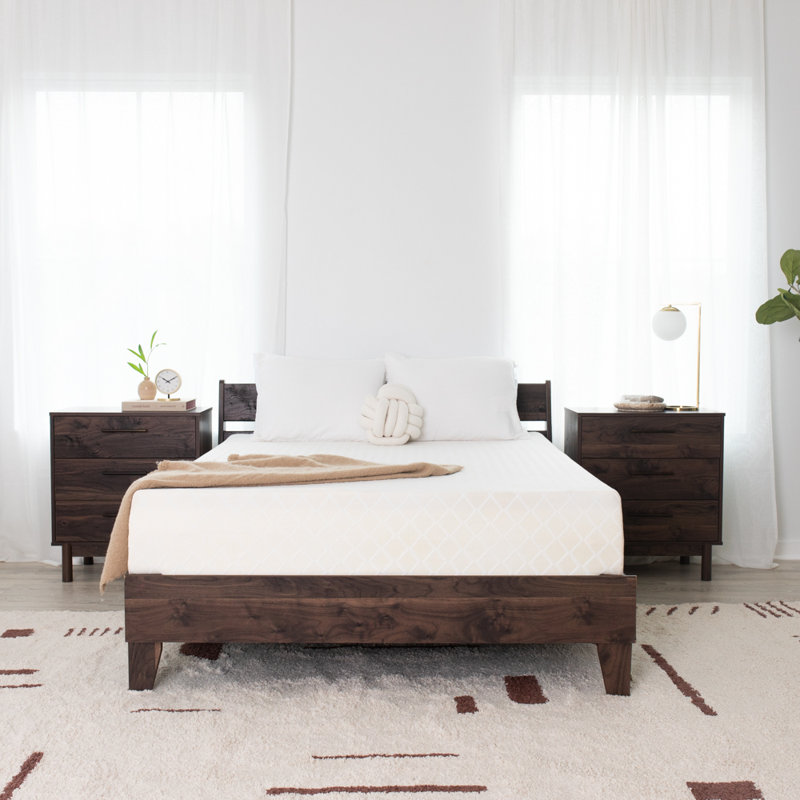 White 12-Inch Memory Foam Queen Mattress with Firm Support