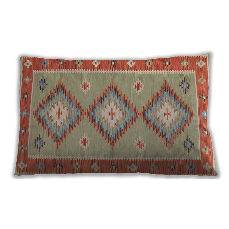 Geometric Throw Pillow, Synthetic