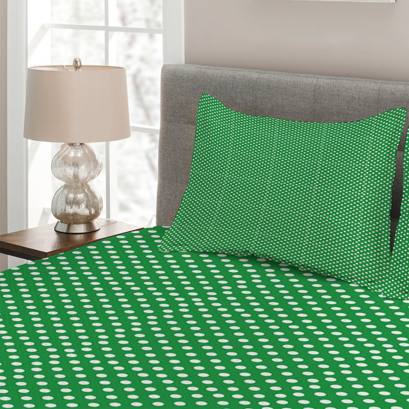Farmhouse / Country Polyester Dots Coverlet