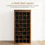 Armoire de bar à vin modulaire de couleur brune noyer 32 bouteilles
