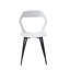 47.5cm H Plastic Dining Chair, Hollow Cut‑Out Backrest Side Chair for Kitchen and Dining Room -953000347