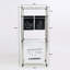 Laundry Hamper 3 Tier Laundry Sorter With 4 Removable Bags For Organizing Clothes, Laundry, Lights, Darks ,Three Hooks