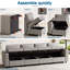 Canapé modulaire en L 7 pièces avec rangement et 2 repose-pieds pour le salon Lilley-1153700431