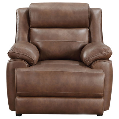 Luxurious Worthington Dark Brown Padded Arm Chair