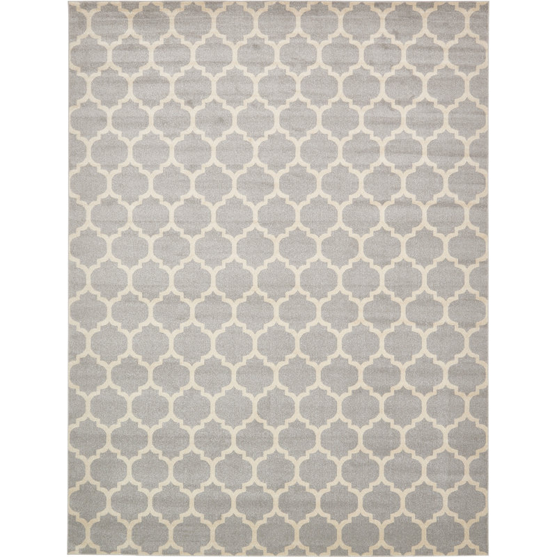 Tapis à motif géométrique gris Molly, Rectangle 3 pi 3 po x 5 pi 3 po