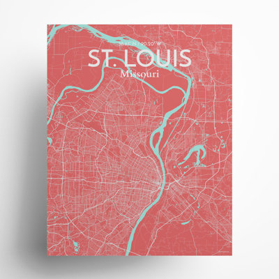 St. Louis City Map, impression