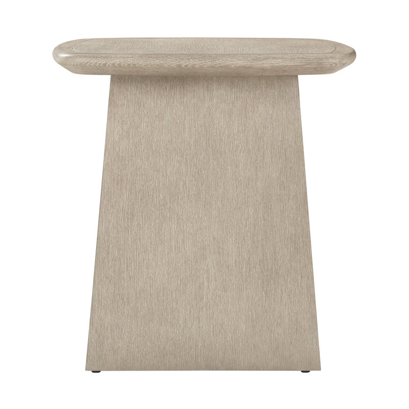 Repose Solid Wood End Table, Gray Oak