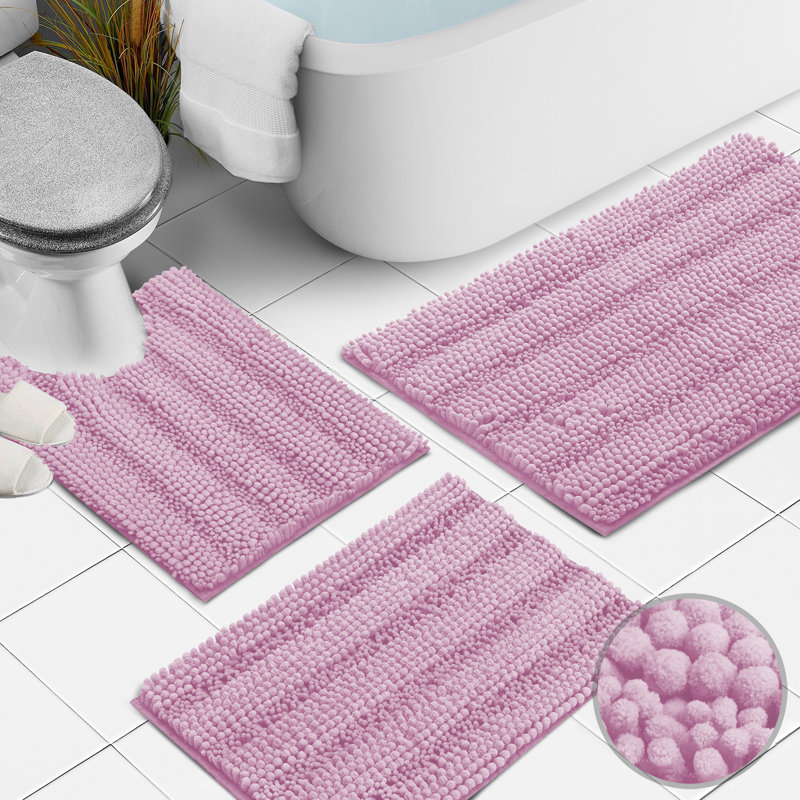 Tapis de salle de bain en microfibre Clara Clark, Lilas